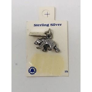 Bear Charm Vintage Sterling Silver By Bell of Albuquerque for Bracelet NOS